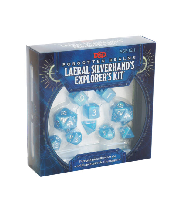 D&D "Laeral Silverhand's Explorer's Kit" Zestaw Kości RPG + Akcesoria