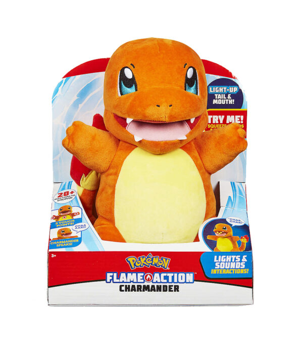 Pokémon: Flame Action Charmander - Maskotka Interaktywna