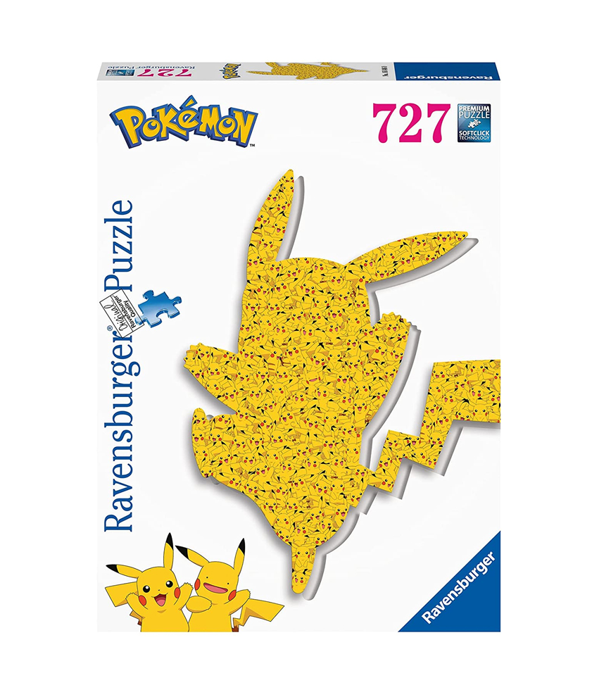 Ravensburger Puzzle – Pokemon: Pikachu Shape (727 elementów) –