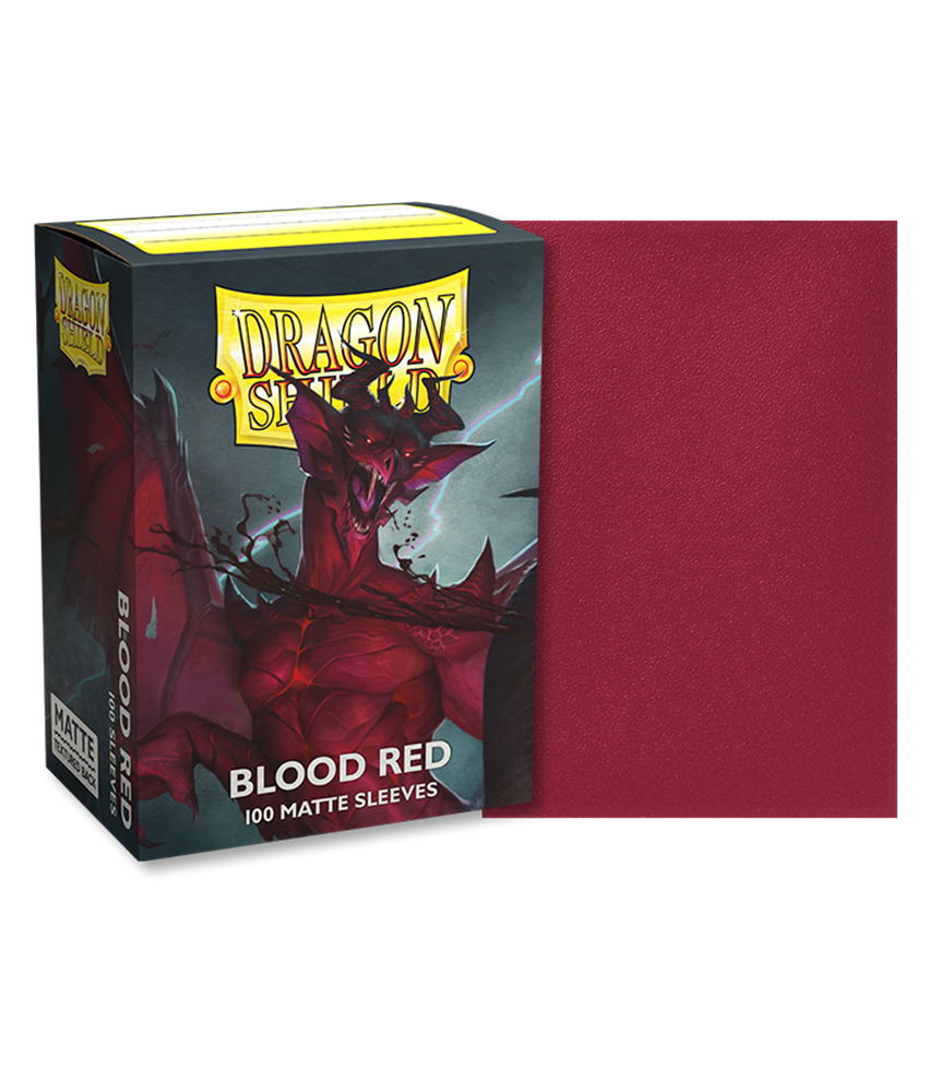 Koszulki "Dragon Shield" Matte: Blood Red - 100szt.