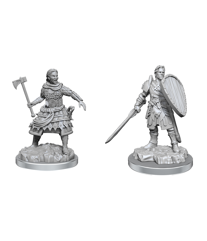 D&D Nolzur's Marvelous Miniatures W21: Human Fighters (2 figurki)