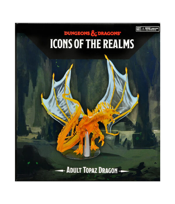 D&D Icons of the Realms: Adult Topaz Dragon - Premium Figure