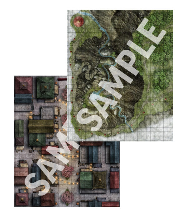 Pathfinder Flip-Mat: Night Market & Shrine - obrazek 2