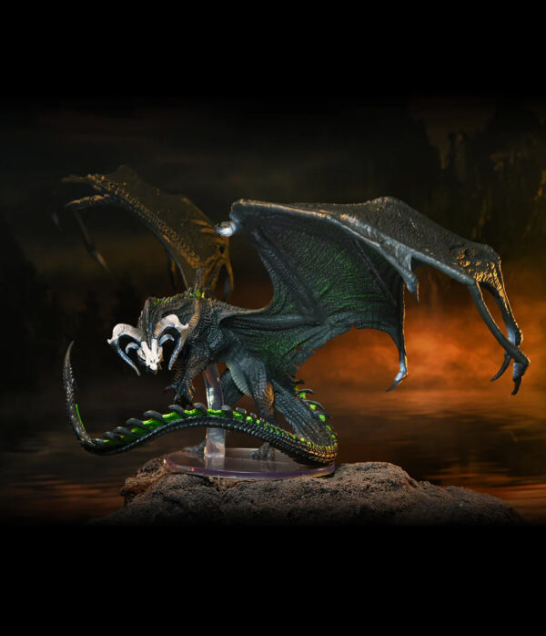 D&D Icons of the Realms: Adult Black Dragon Corruptor - Premium Figure - obrazek 5