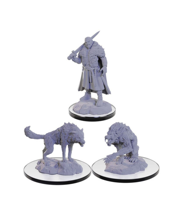 D&D Nolzur's Marvelous Miniatures W22: Loup Garou (3 figurki)