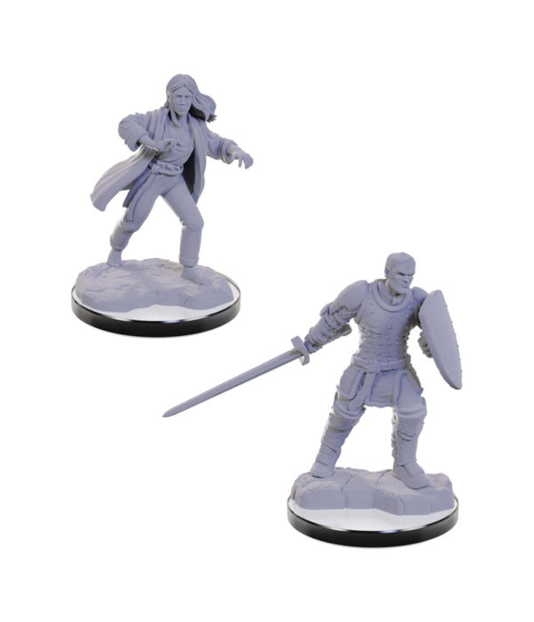 D&D Nolzur's Marvelous Miniatures W22: Reborn Paladin & Warlock (2 figurki)