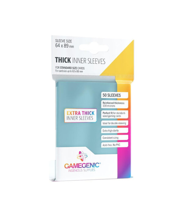 Gamegenic: Thick Inner Sleeves (64x89 mm) - 50szt.