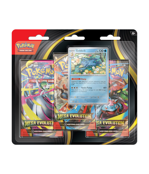 Pokémon TCG: Mega Evolution - 3PK Blister - Golduck (PREORDER)