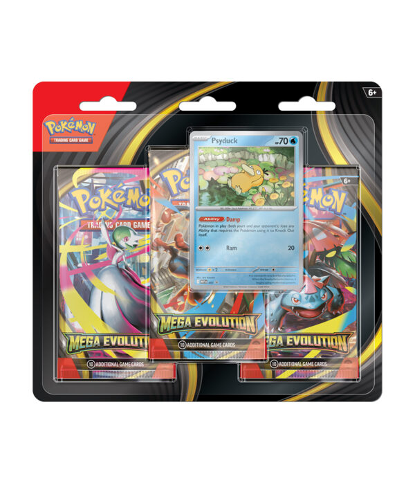 Pokémon TCG: Mega Evolution - 3PK Blister - Psyduck (PREORDER)