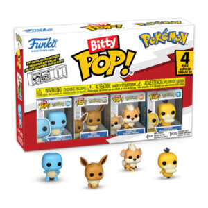 Funko Bitty POP! Pokémon - Squirtle, Eevee, Growlithe, Psyduck