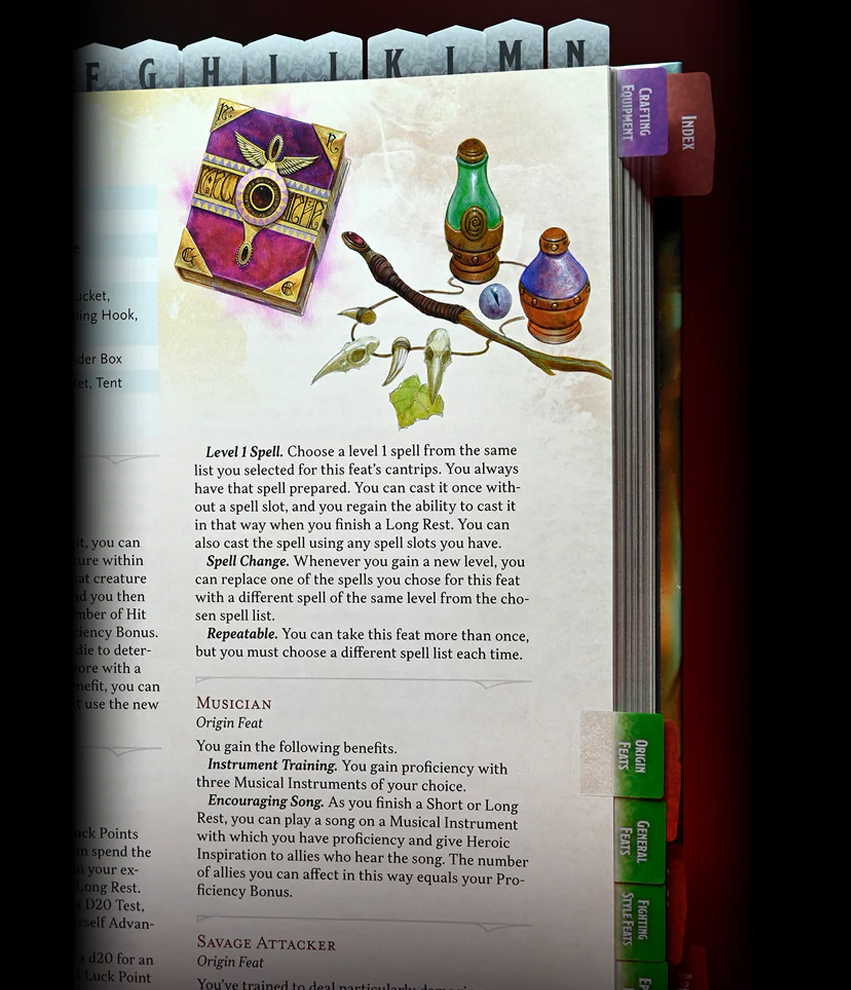 Dungeons & Dragons Book Tabs: Player's Handbook 2024 - obrazek 2