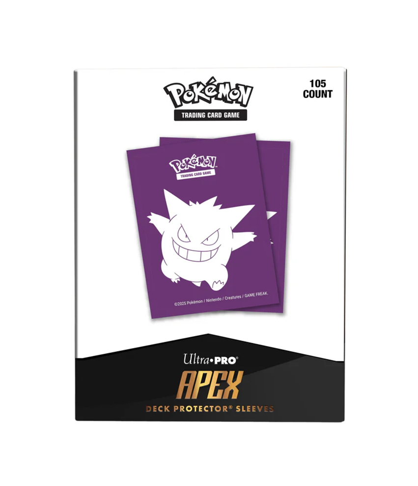 Pokémon TCG: Koszulki na Karty Ultra PRO APEX - Gengar (105szt.)