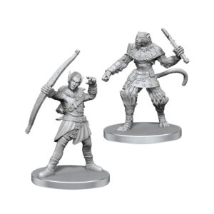 Deep Cuts Pathfinder Battles W26: Elf Hunter & Catfolk Bandit (2 figurki)