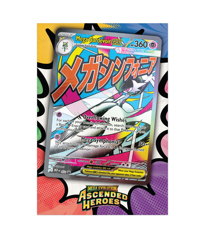 Pokémon TCG: Ascended Heroes - Premium Poster Collection - Mega Gardevoir (PREORDER) - obrazek 3