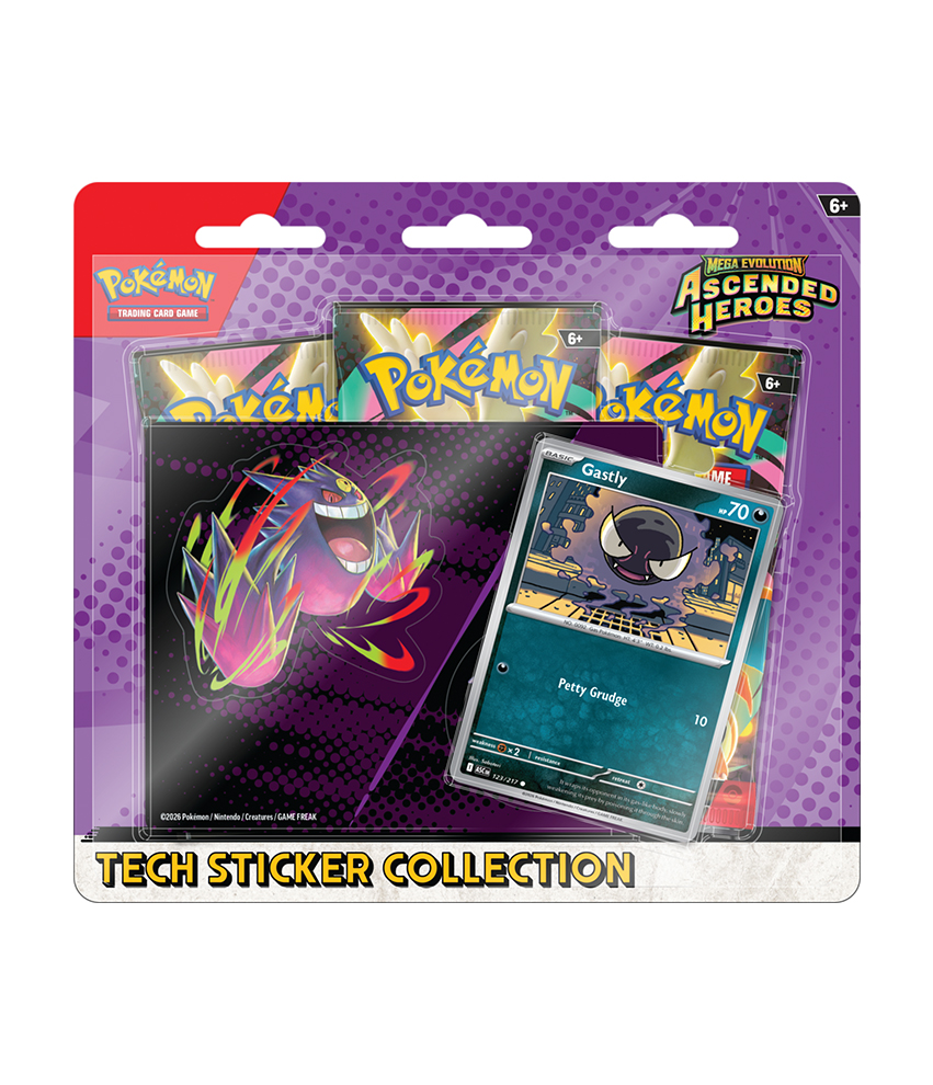 Pokémon TCG: Ascended Heroes - Tech Sticker Collection - Gastly (PREORDER)