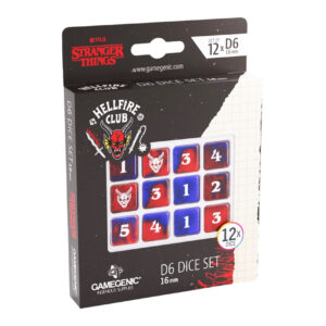 Gamegenic: Stranger Things D6 Dice Set - Hellfire Club (12 kości)