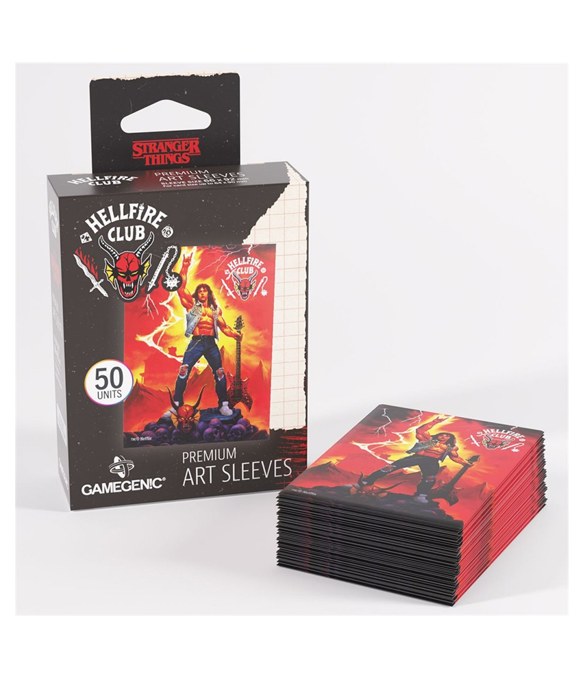 Gamegenic: Stranger Things Premium Art Sleeves - Hellfire Club: Eddie Munson