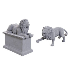 Deep Cuts Unpainted Miniatures W24: Stone Lion (2 duże figurki)