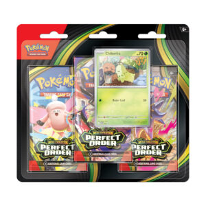Pokémon TCG: Perfect Order - 3-Pack Blister - Chikorita (PREORDER)