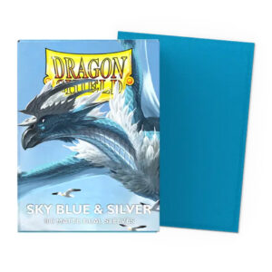 Koszulki "Dragon Shield" Dual Matte: Sky Blue & Silver - 100szt.