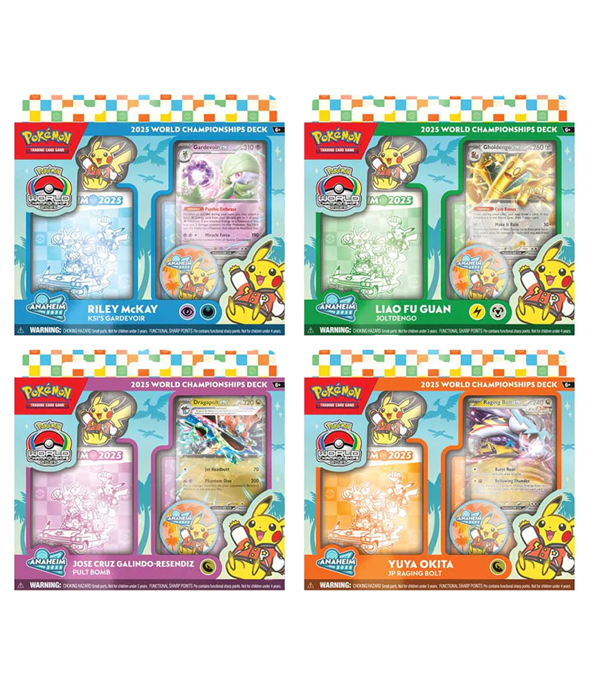 Pokémon TCG: 2025 World Championships Deck - Zestaw (4 różne talie)
