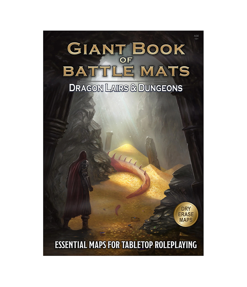 Giant Book of Battle Mats - Dragon Lairs & Dungeons