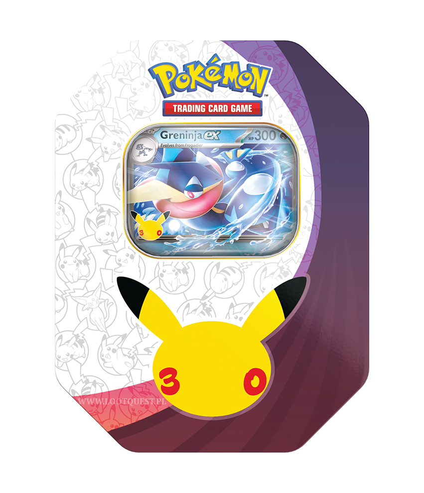 Pokémon TCG: 30th Celebration - Greninja ex Tin (PREORDER)