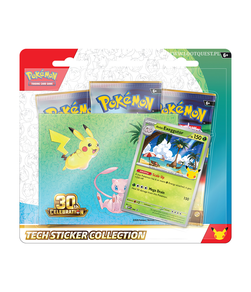 Pokémon TCG: 30th Celebration - Tech Sticker Collection - Alolan Exeggutor (PREORDER)