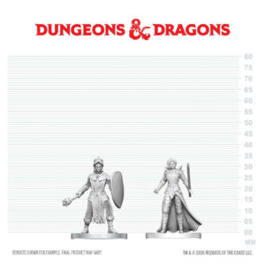 D&D Nolzur's Marvelous Miniatures W29: Black Gauntlet & Zhentilar Paladin of Bane (2 figurki)