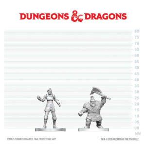 D&D Nolzur's Marvelous Miniatures W29: Cultist of Bane & Dwarf Zhentilar Soldier (2 figurki)