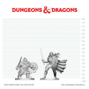D&D Nolzur's Marvelous Miniatures W29: Dwarf Fighter & Orc Paladin (2 figurki)