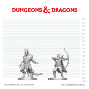 D&D Nolzur's Marvelous Miniatures W29: Elf Ranger & Dragonborn Monk (2 figurki)