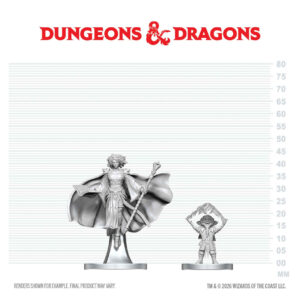 D&D Nolzur's Marvelous Miniatures W29: Gnome Warlock & Aasimar Wizard (2 figurki)