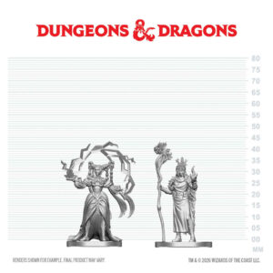 D&D Nolzur's Marvelous Miniatures W29: Human Druid & Elf Sorcerer (2 figurki)