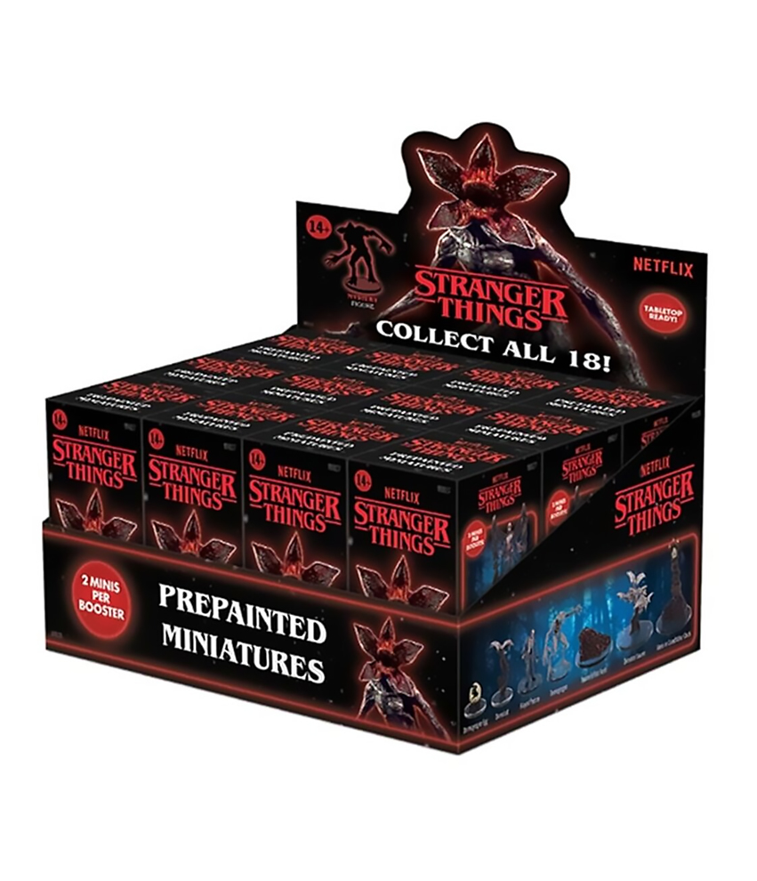 Stranger Things Prepainted Miniatures - Booster Box (12 boosterów)